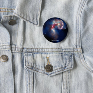 Antennae: A Galactic Spectacle 6 Cm Round Badge