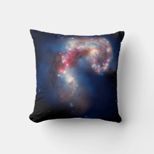Antennae: A Galactic Spectacle Cushion
