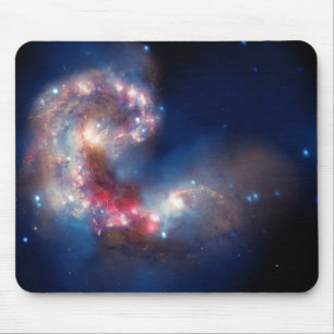 Antennae Galaxies Colorful Composite Mouse Pad
