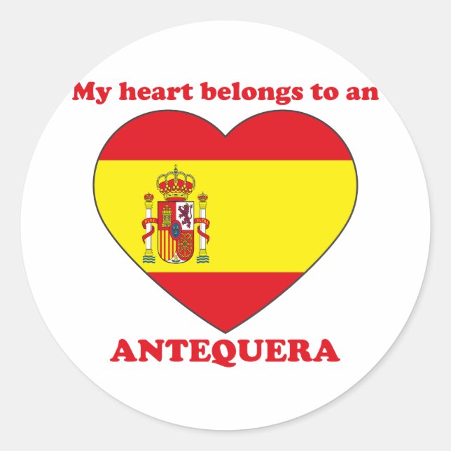 Antequera Classic Round Sticker (Front)