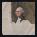 Anthaeneum George Washington 1st US President Bandana<br><div class="desc">Gilbert Stuart's best known work is the unfinished portrait of George Washington, referred to as The Athenaeum. On April 30, 1789, George Washington, standing on the balcony of Federal Hall on Wall Street in New York, took his oath of office as the first President of the United States. “As the...</div>