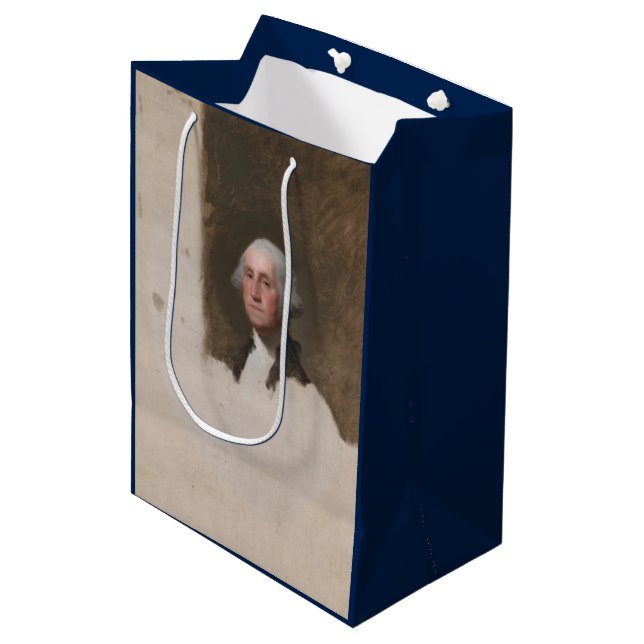Anthaeneum George Washington 1st US President Medium Gift Bag (Front Angled)