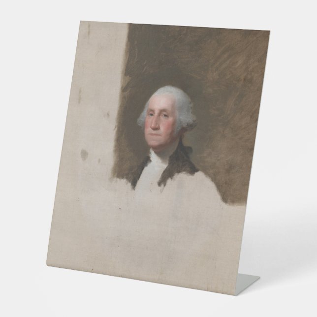 Anthaeneum George Washington 1st US President Pedestal Sign (Front)