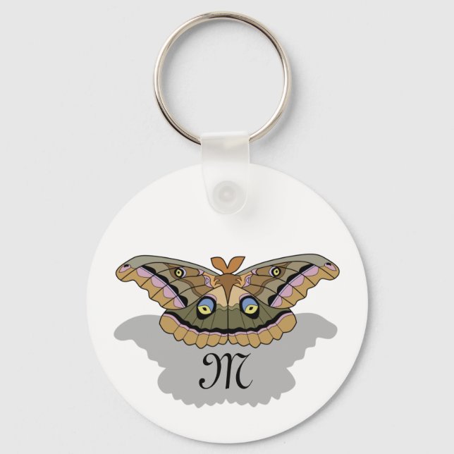 Anthereae Polyphemus Key Ring (Front)