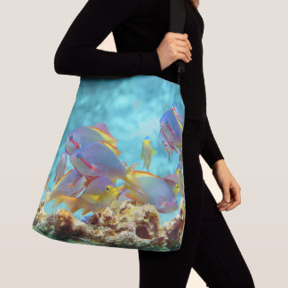Anthias - Colorful school of fish at coral reef |  Crossbody Bag