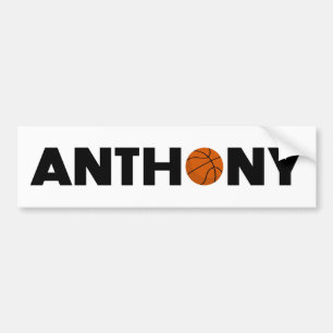 Anthony Basketball Bumper Sticker