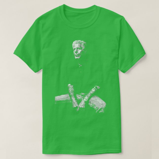Anthony Bourdain Black ver T-Shirt (Design Front)