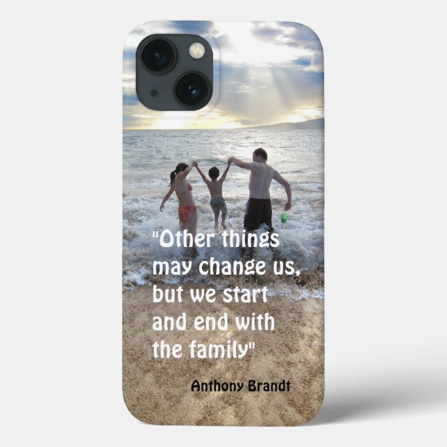 Anthony Brandt familly quote beach background Case (Back)