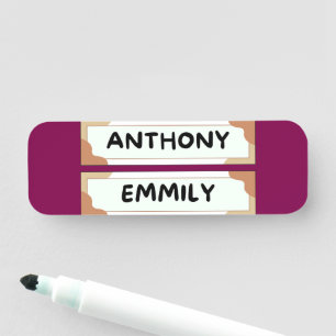 Anthony Emily Classic Name Tag