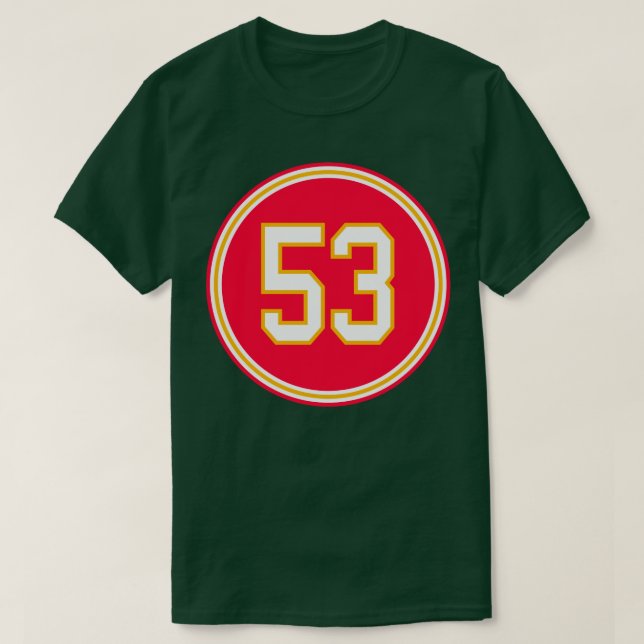 Anthony Hitchens Number 53 Jersey Kansas City Chie T-Shirt (Design Front)
