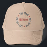 Anthony Man Myth Legend Customisable Trucker Hat<br><div class="desc">Anthony The Man the Myth the Legend is a great design from TeeShirtsTshirts collection of Male Name Personalised designs on t-shirts and gifts.</div>