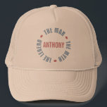 Anthony Man Myth Legend Customisable Trucker Hat<br><div class="desc">Anthony The Man the Myth the Legend is a great design from TeeShirtsTshirts collection of Male Name Personalised designs on t-shirts and gifts.</div>
