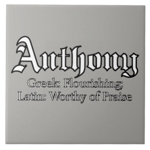 Anthony Meaning Tile