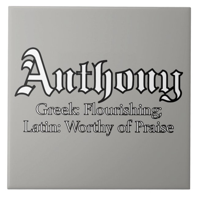 Anthony Meaning Tile (Front)