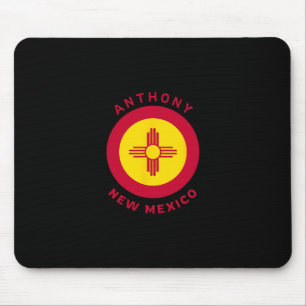 Anthony New Mexico Nm Flag Zia Vacation Souvenir Mouse Pad