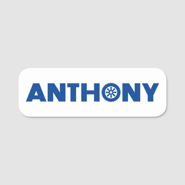 Anthony Petrol Head Name Tag (Front)