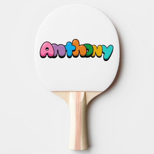 Anthony Ping Pong Paddle (Front)