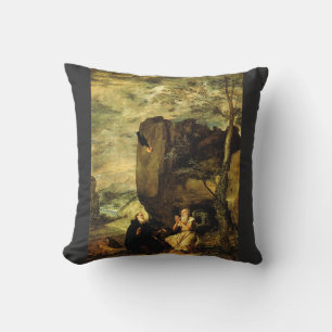 Anthony the Great and Paul of Thebes Cushion