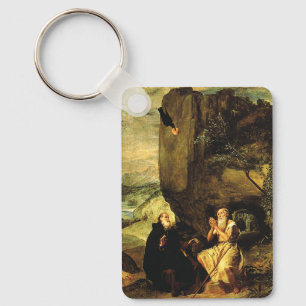 Anthony the Great and Paul of Thebes Key Ring