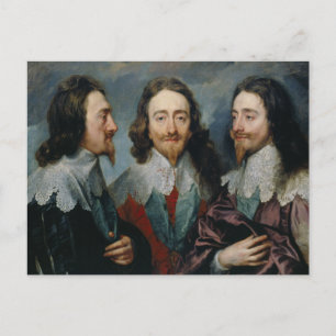 Anthony van Dyck - Charles I (1600-49) Postcard