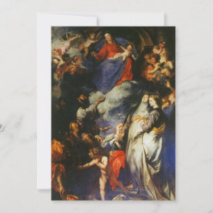 Anthony van Dyck - Madonna del Rosario Invitation