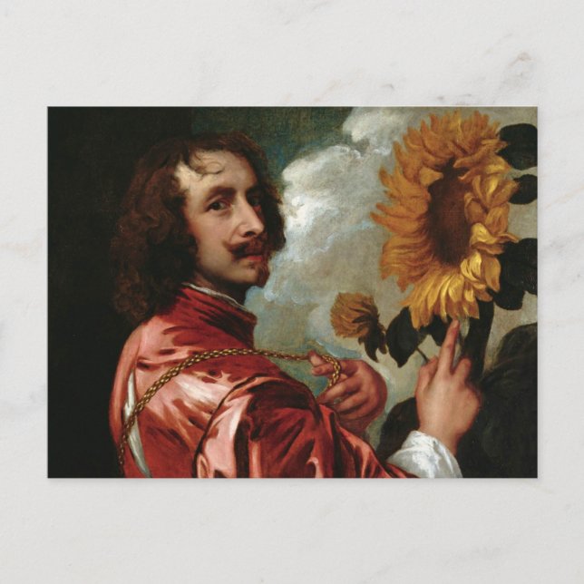 Anthony van Dyck - Self-Portrait Postcard (Front)