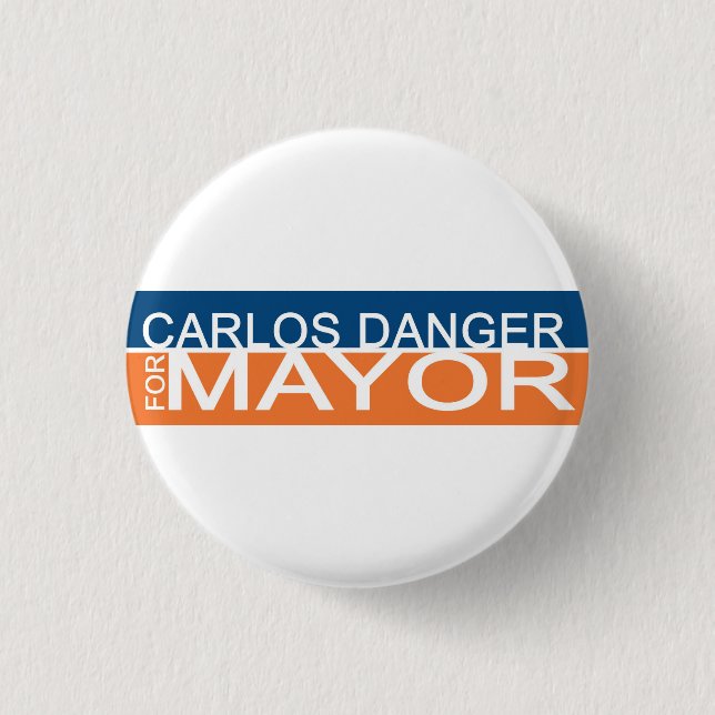 Anthony Weiner - Carlos Danger for Mayor 3 Cm Round Badge (Front)