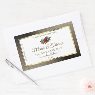 Anthracite Glitter White Product Labels Ladybug