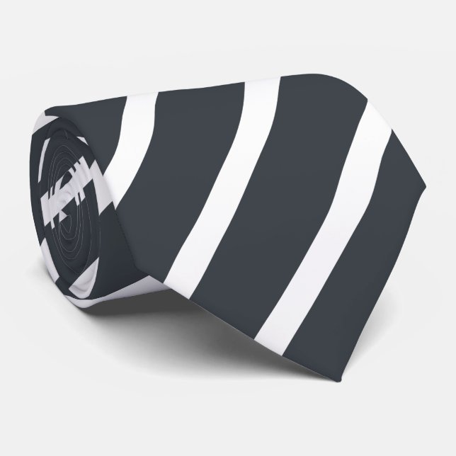 Anthrazitgrau gestreift Krawatte Tie (Rolled)