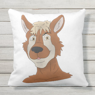Anthro animal face cushion