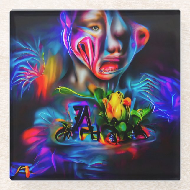 Anthrophobia 2 glass coaster (Front)