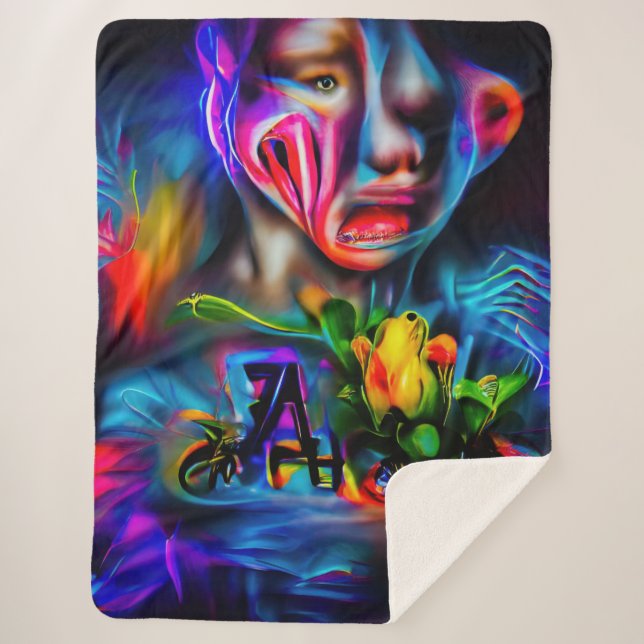 Anthrophobia 2 sherpa blanket (Front)