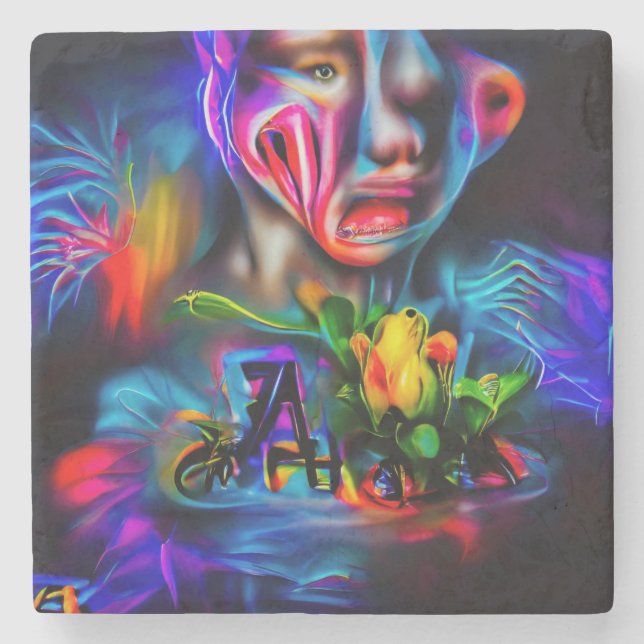 Anthrophobia 2 stone coaster (Front)