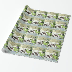 Anthropology Evolution Police Line Up Funny Wrapping Paper