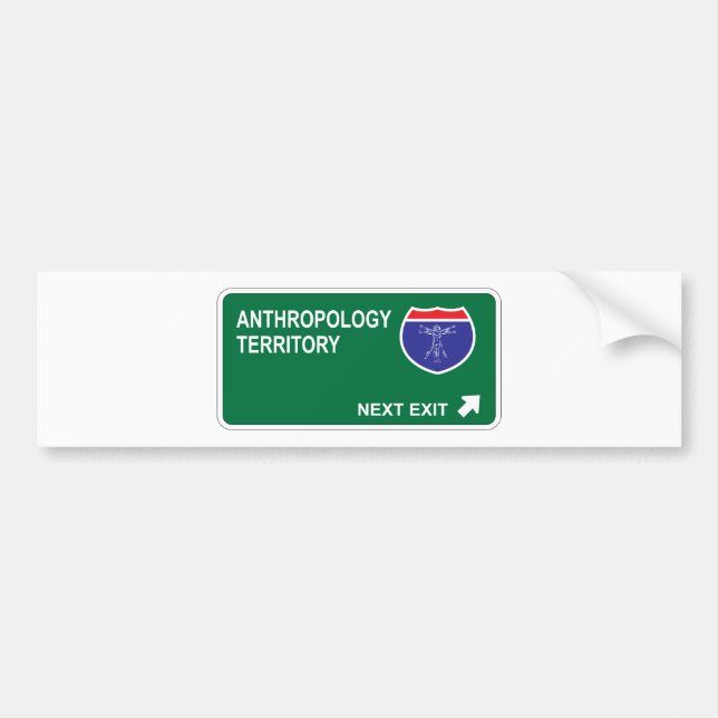 Anthropology Next Exit Bumper Sticker (Front)