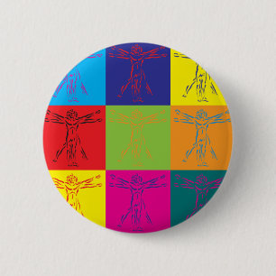 Anthropology Pop Art 6 Cm Round Badge
