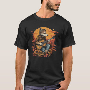 Anthropomorphic Fox Guitarist T-Shirt