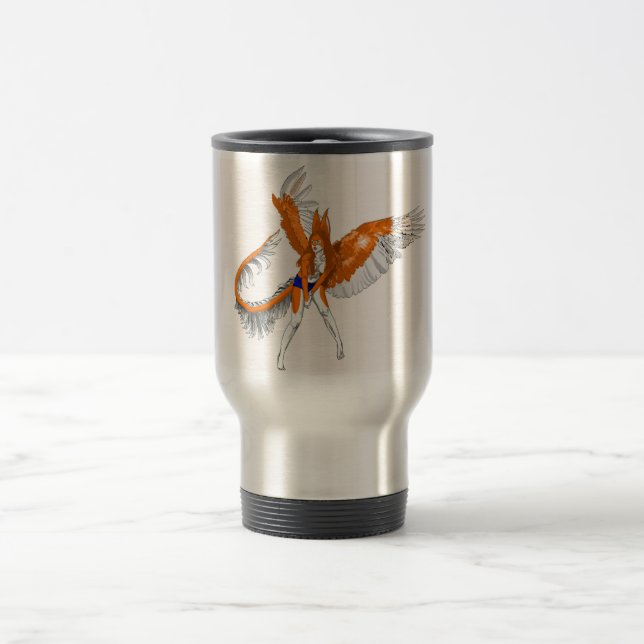 Anthropomorphic Furry Rabbit Dragon Angel 2010 Travel Mug (Center)