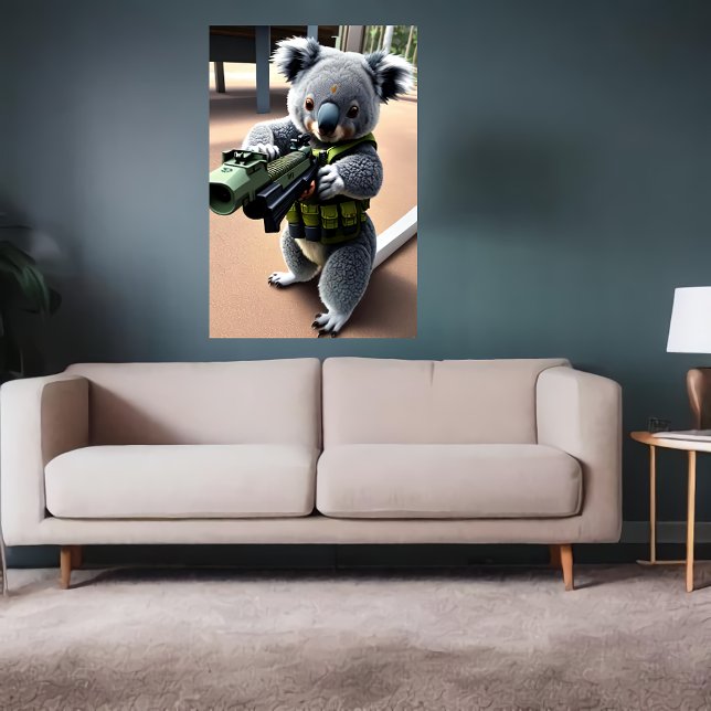 Anthropomorphic Koala soldier | AI Art Poster (Creator Uploaded)