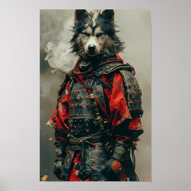 Anthropomorphic Sheepdog Poster - Whimsical Canine (Front)