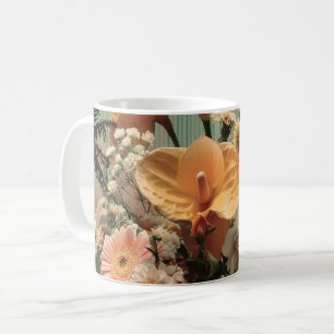 Anthurium and Tropical Floral Arrangement Coffee Mug