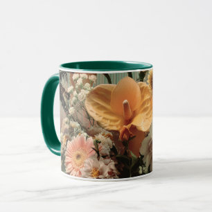 Anthurium and Tropical Floral Arrangement Mug