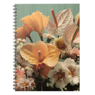 Anthurium and Tropical Floral Arrangement Notebook