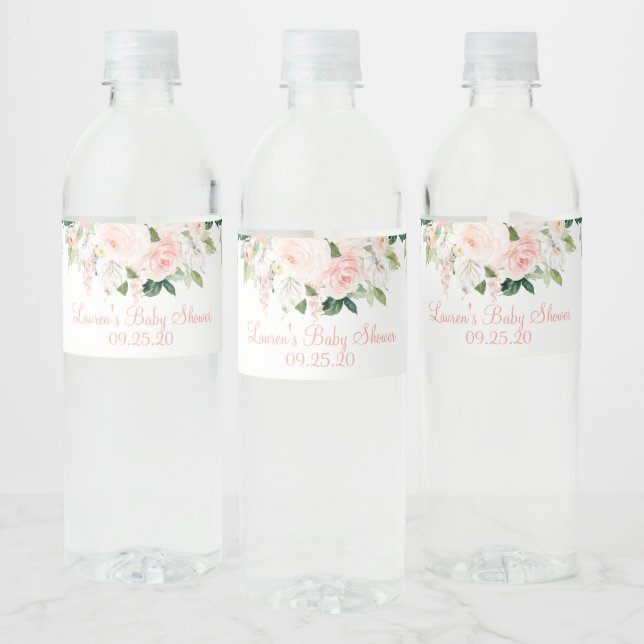 Anthurium floral water bottle label (Bottles)