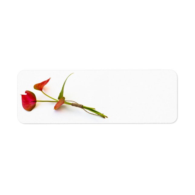 Anthurium flower return address label (Front)
