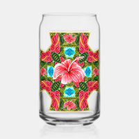 Anthurium & Hibiscus Cross
