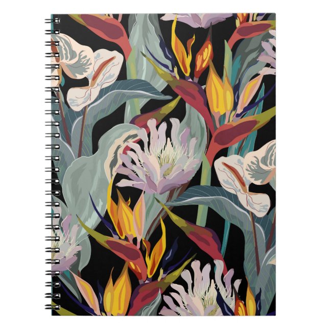 Anthurium Strelitzia: Tropical Vintage Splendour. Notebook (Front)