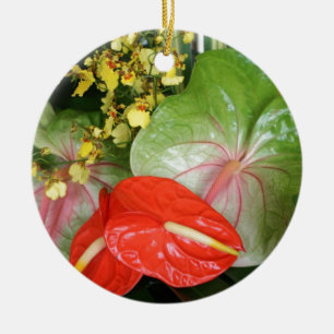 Anthurium Stunners! Ceramic Tree Decoration