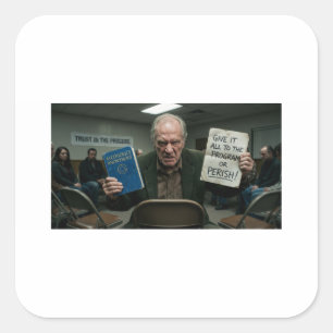 Anti-AA Give It All or Perish Square Sticker