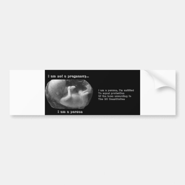 Anti Abortion Bumper Sticker (Front)
